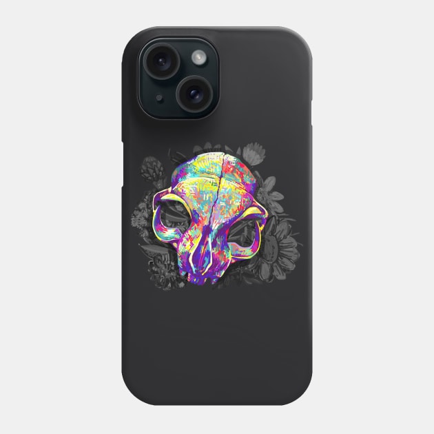 Floral Skull Phone Case by Patchy_the_Rat