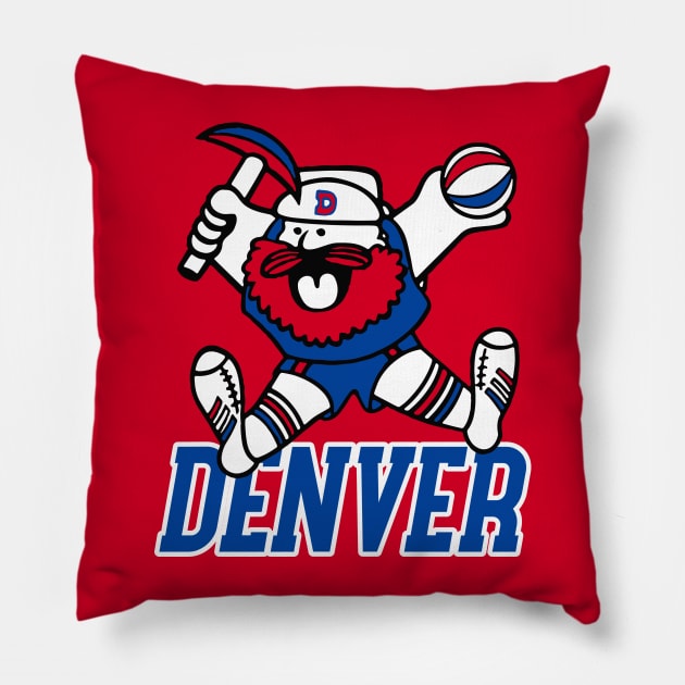 Denver Nuggets 1976 Pillow by Aurver