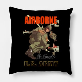 Airborne Poster wo Backgrnd Pillow