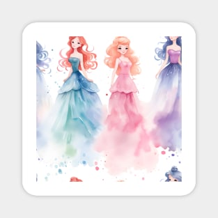 Princesses Pattern 25 Magnet