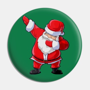 Dabbing Santa Christmas Tshirt Gift Dab Santa Claus Pin