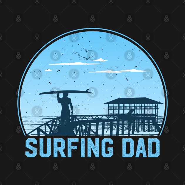 Surfing Dad by retroparks