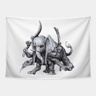 elephant warrior - Ganesh Inspo Tapestry