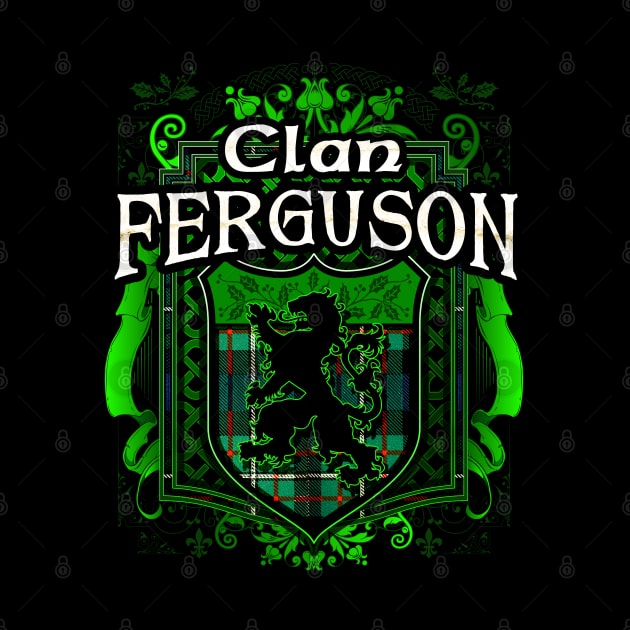 Clan Ferguson Tartan Lion by Celtic Folk