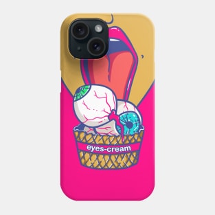 Eyes cream Licking ice cream Phone Case