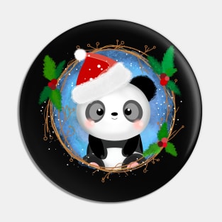 Cute little Christmas Panda Pin