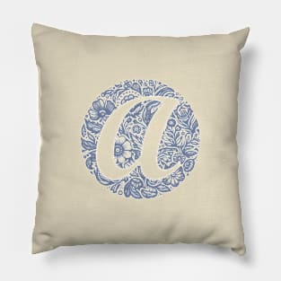 Initial "A" Letter Pillow