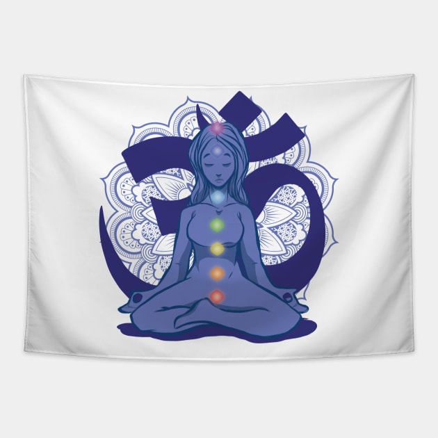 Chakras Tapestry by madeinchorley