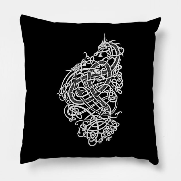 Dragon Celtic Pillow by The Celtic Design