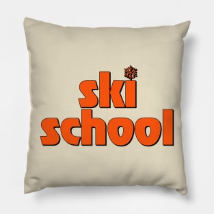 Ski School Pillow