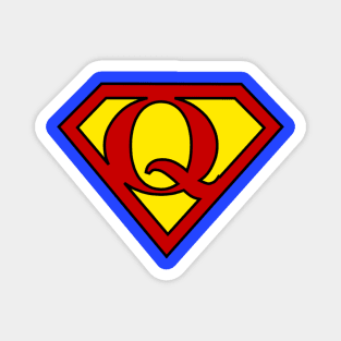 Superhero Symbol Letter Q Magnet