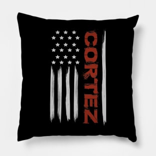 Alexandria Ocasiocortez Aoc Bronx Usa Vintage Flag Pillow