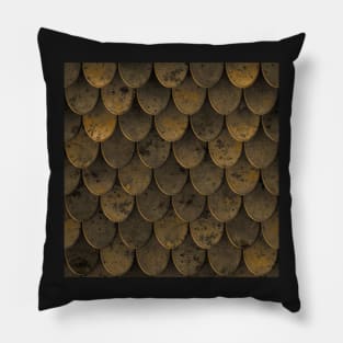 Scaled Brass Pillow