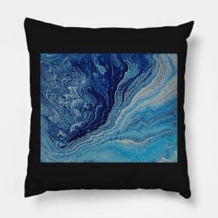 Blue waves Pillow