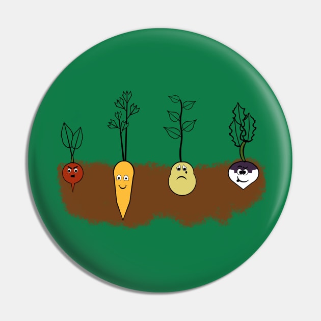 Emotional Veggies Pin by LochNestFarm