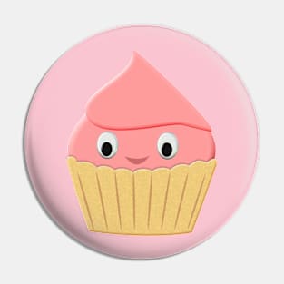Cute Cartoon Strawberry Cupcake Pin