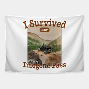 I Survived Imogene Pass Tapestry