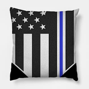 Emergency Medical Services Thin Line Flag Pillow