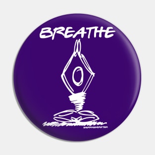 Breathe Yoga Pose v3 Pin