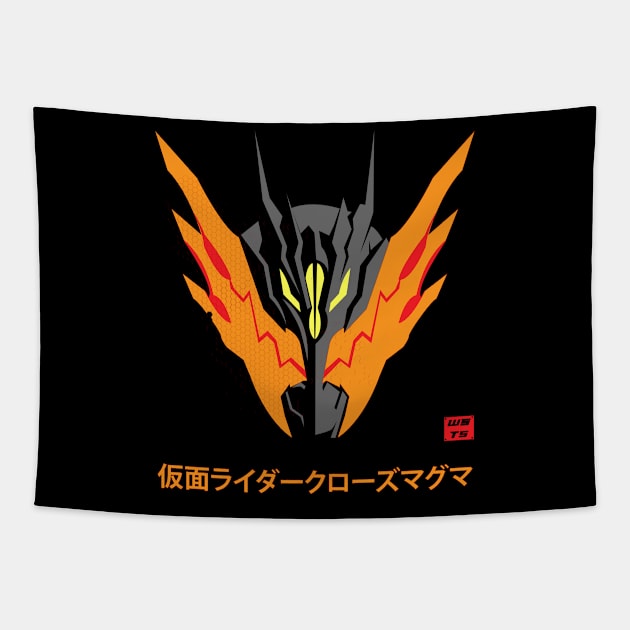 magma rider Tapestry by wesatsusc