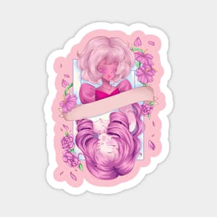 Pink and Rose back Magnet