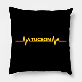 Heartbeat Tucson Arizona Pillow