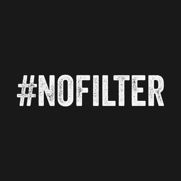 Hashtag No Filter Social Media Photo Trending #nofilter by Panda Pope