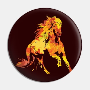 Fall Horses Pin