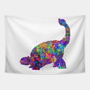 Ankylosaurus dinosaur watercolor Tapestry