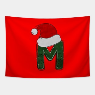 Letter M - Christmas Letter Tapestry