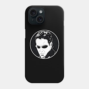 NEO - The Matrix (Circle Black and White) Phone Case