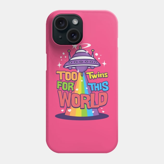 Too twins this world Phone Case by Minyak Cimande