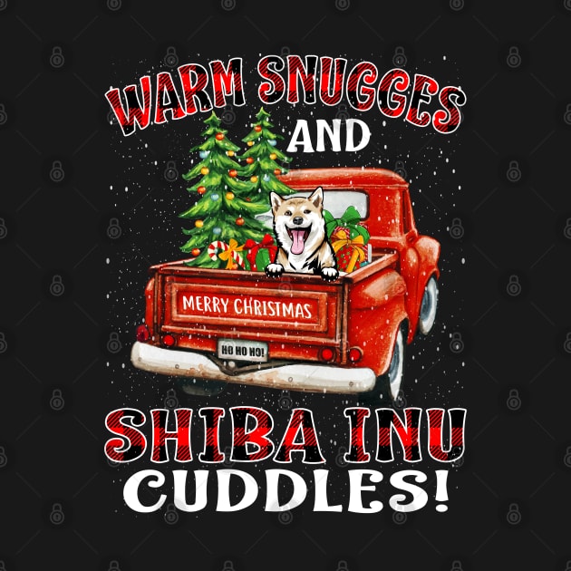 Warm Snuggles And Shiba Inu Cuddles Truck Tree Christmas Gift by intelus