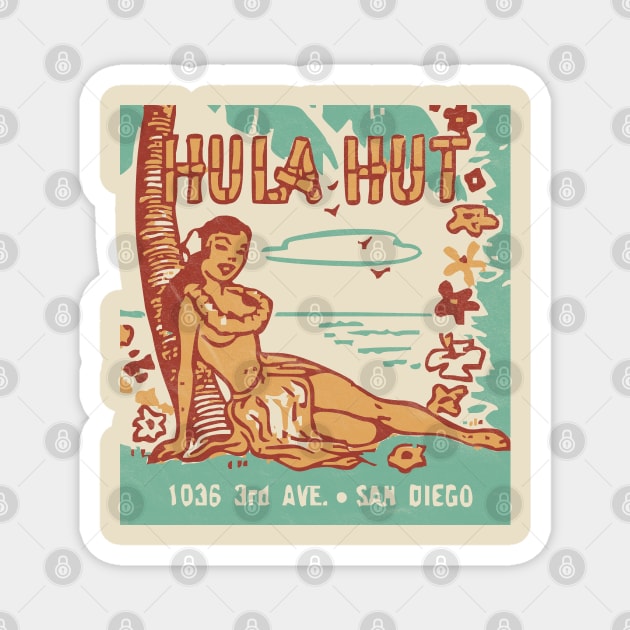 Hula Hut / Vintage Tiki Americana Magnet by RCDBerlin