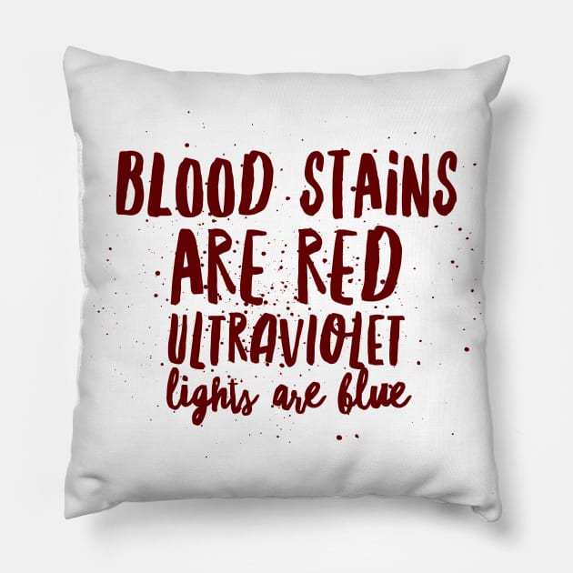 Blue blood pillow store