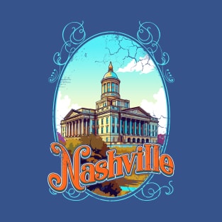 Nashville Tennessee Vintage Distressed T-Shirt