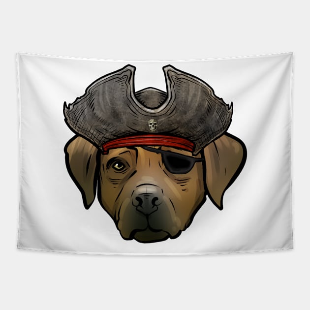 Rhodesian Ridgeback Pirate Tapestry by whyitsme