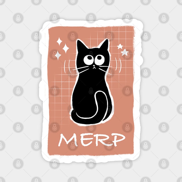 MERP Confused Cat Magnet by ameemax