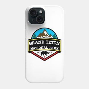 GRAND TETON NATIONAL PARK WYOMING BEAR 1929 HIKING CAMPING CLIMBING Phone Case