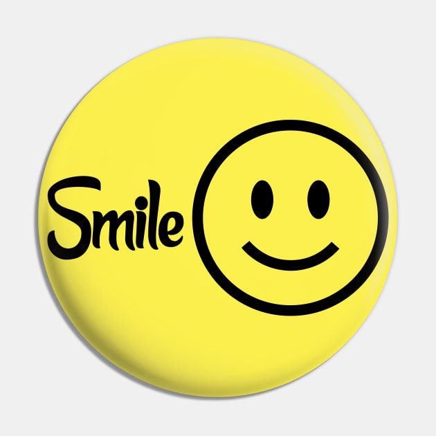 Smile More, Stress Less: The Key to a Happier Life Pin by Color_U