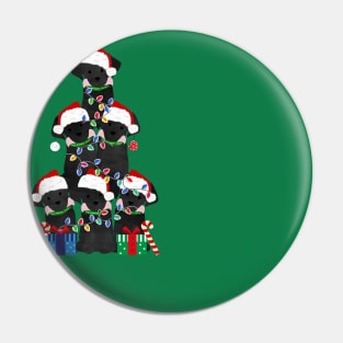 Black Lab Puppy Christmas Tree Pin