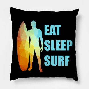 Eat Sleep Surf Pillow