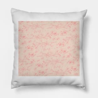 Red & Beige Pohutukawa flower pattern Pillow