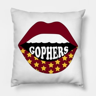 University of Minnesota Lips Pillow