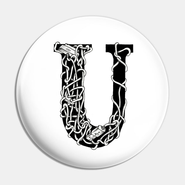 U is for USB Pin by evrentural