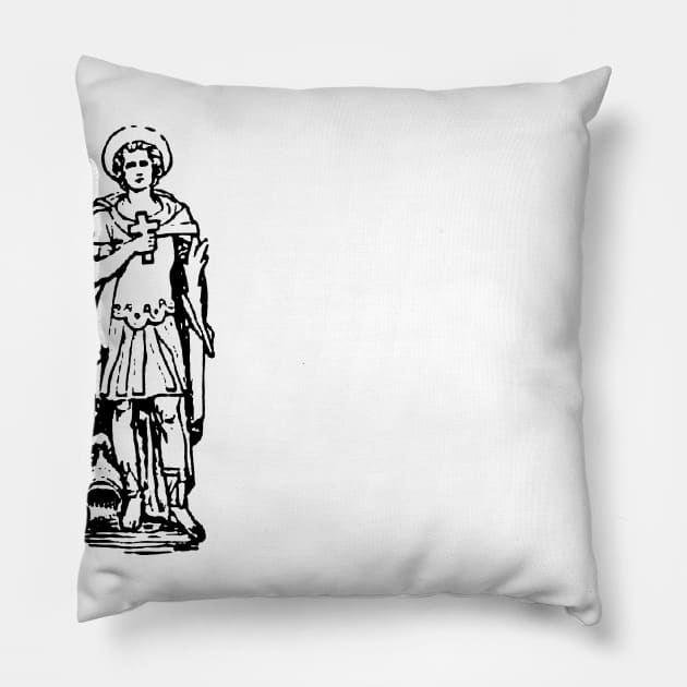 Saint Cosmas - Catholic TShirts by VSG Pillow by Very Simple Graph