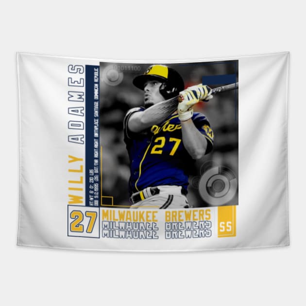 Rinkha Willy Adames Baseball Edit Tapestries Brewers T-Shirt