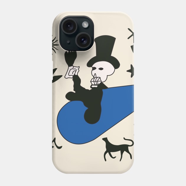 SKULL PILOT Phone Case by IAKUKI