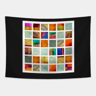 Color Block Collage - original abstract art Tapestry