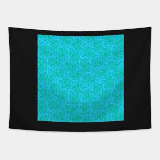 Watermelon Blues | Brilliant Blue and Green Pattern | Itty Bitty Watermelon Confetti Design Tapestry